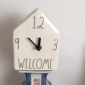 Rae Dunn Welcome clock